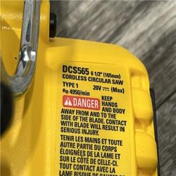 AS-IS DEWALT 20V MAX Cordless Brushless 6-1/2 in. Sidewinder Style Circular Saw (Tool Only)
