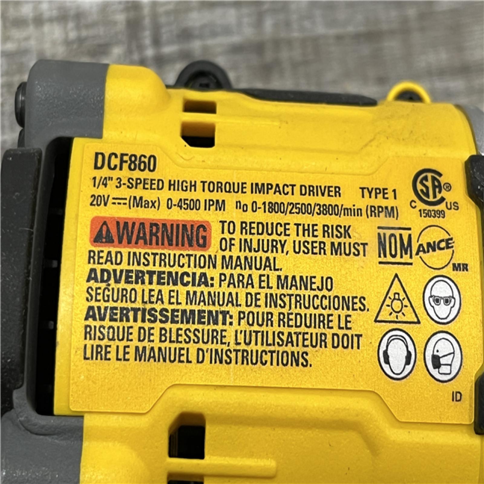 AS-IS DEWALT 20V MAX XR Cordless Impact Driver (Tool Only)