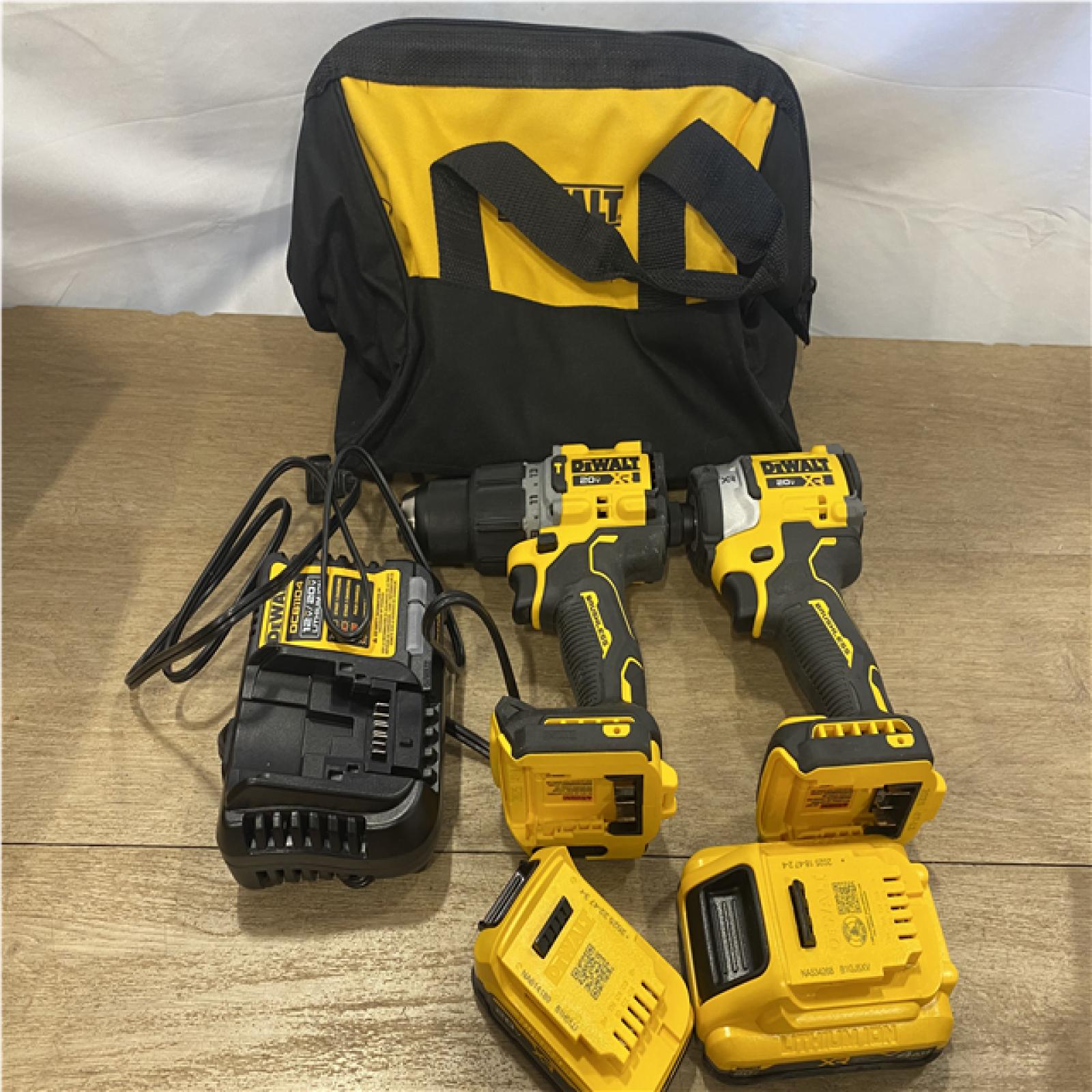 AS-IS DEWALT 20V XR Lithium-Ion Cordless 2-Tool Combo Kit