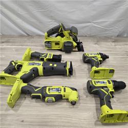 LIKE NEW! - RYOBI ONE+ 18V Cordless 6-Tool Combo Kit