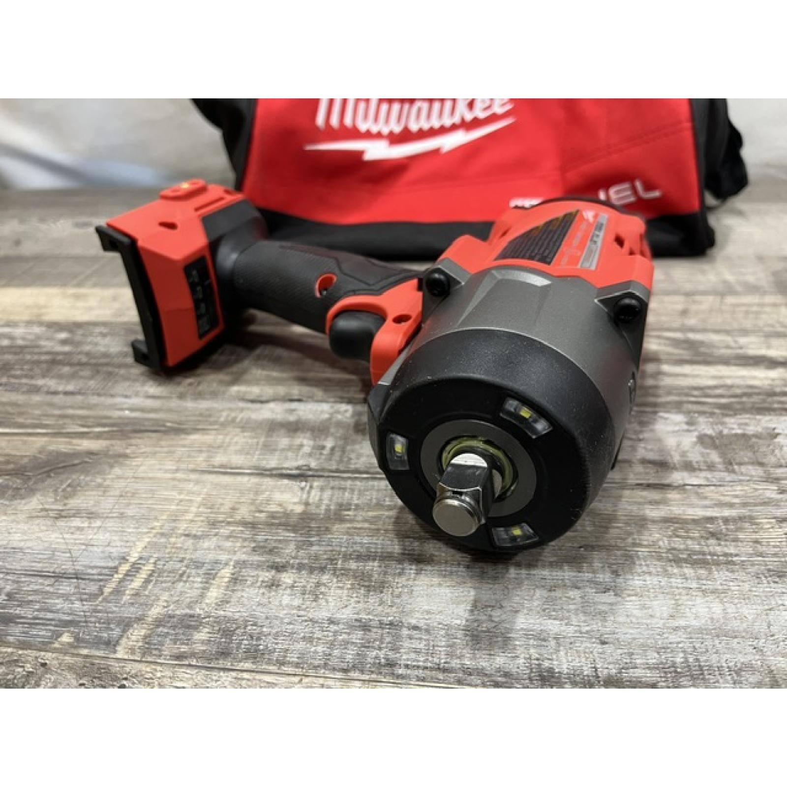 AS-IS Milwaukee FUEL 18V Lithium-Ion Brushless Cordless 1/2 in. Impact Wrench w/Friction Ring Kit