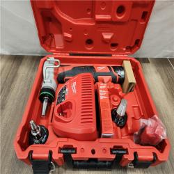 AS-IS- Milwaukee M12 12-Volt Lithium-Ion Cordless PEX Expansion Tool Kit with (2) 1.5 Ah Batteries  (3) Expansion Heads and Hard Case