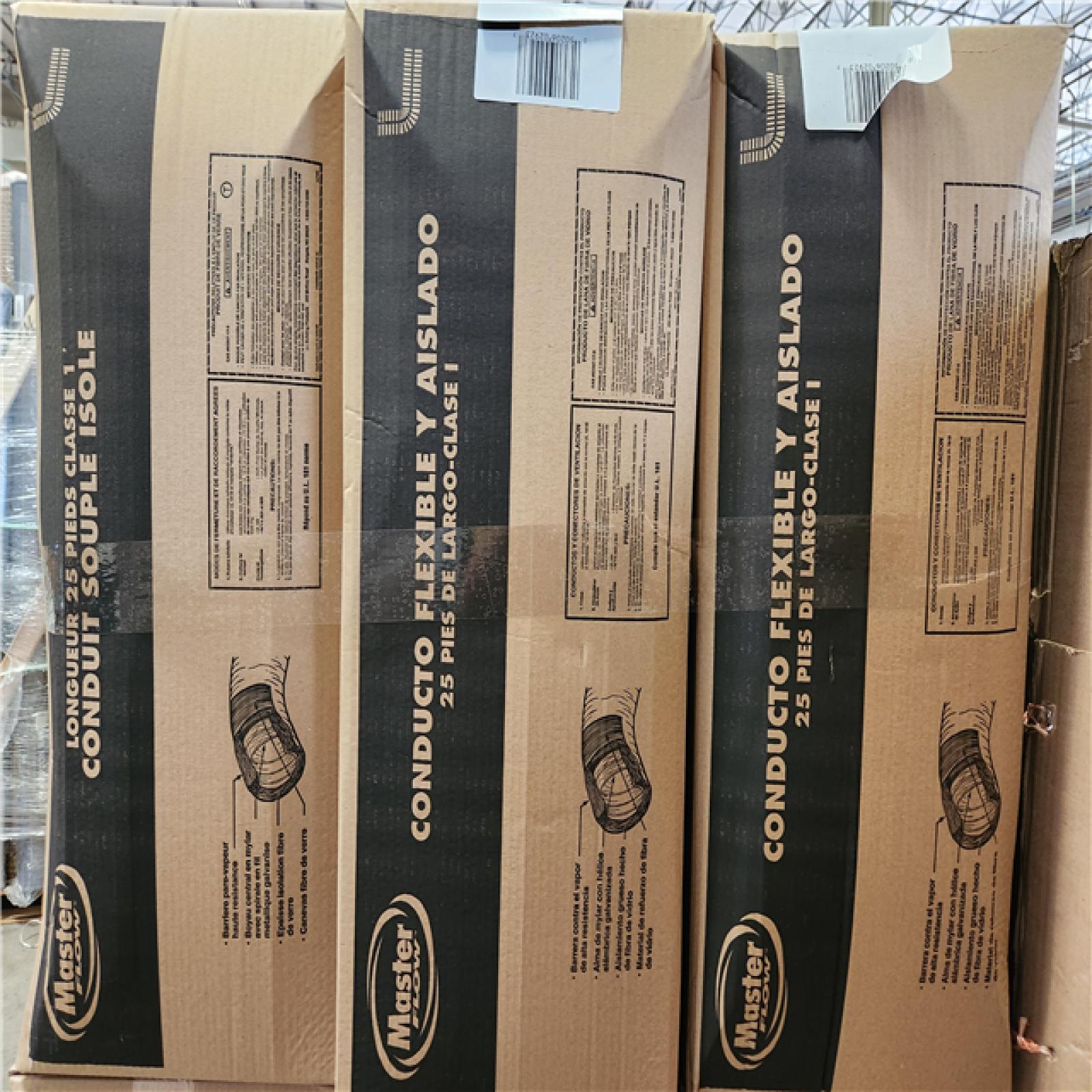 Phoenix NEW Master Flow 7 in. x 25 ft. Insulated Flexible Duct R8 Silver Jacket Pallet (18-Boxes)