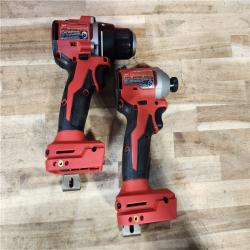 HOUSTON LOCATION - AS-IS Milwaukee 18V Lithium-Ion Brushless Cordless Compact Drill/Impact Combo Kit