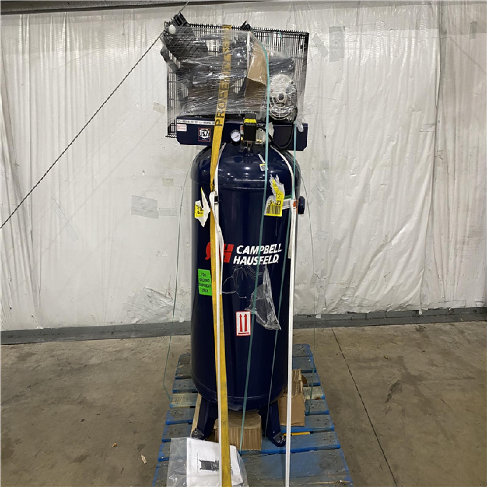 Houston Location - AS-IS Outdoor Power Equipment Campbell Hausfeld Air Compressor 80 Gal Tank