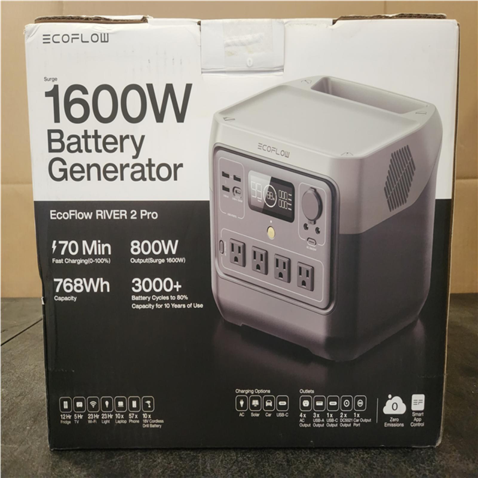 Phoenix NEW ECOFLOW Portable Power Station RIVER 2 Pro, 768Wh 800W