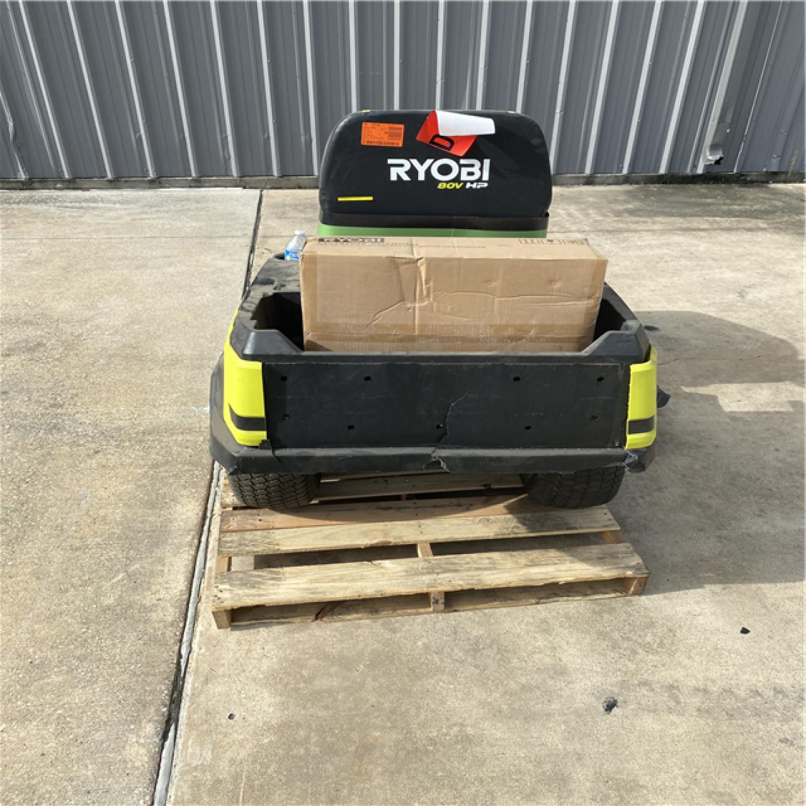 Houston Location AS IS - Outdoor Power Equipment RYOBI 46 Inch Riding Mower