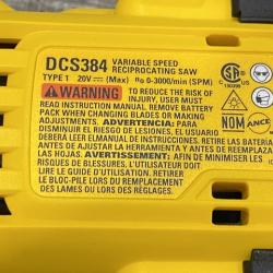 AS-IS DEWALT 20-Volt XR Cordless Reciprocating Saw (Tool Only)