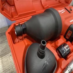 AS-IS Milwaukee 12-Volt Lithium-Ion Cordless Drain Cleaning Airsnake Air Gun Kit