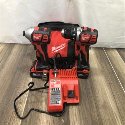 AS-IS Milwaukee 18V Lithium-Ion Cordless Drill Driver/Impact Driver Combo Kit