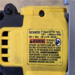 AS-IS DEWALT 20V XR Cordless 3 in. Cut-Off Tool (Tool Only)