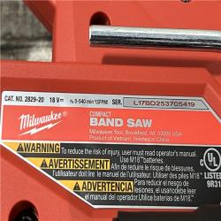 AS-IS Milwaukee FUEL 18V Lithium-Ion Brushless Cordless Compact Bandsaw (Tool-Only)