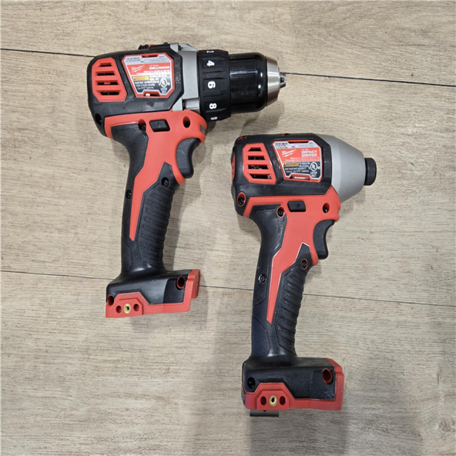 AS-IS Milwaukee 18V Lithium-Ion Cordless Drill Driver/Impact Driver Combo Kit