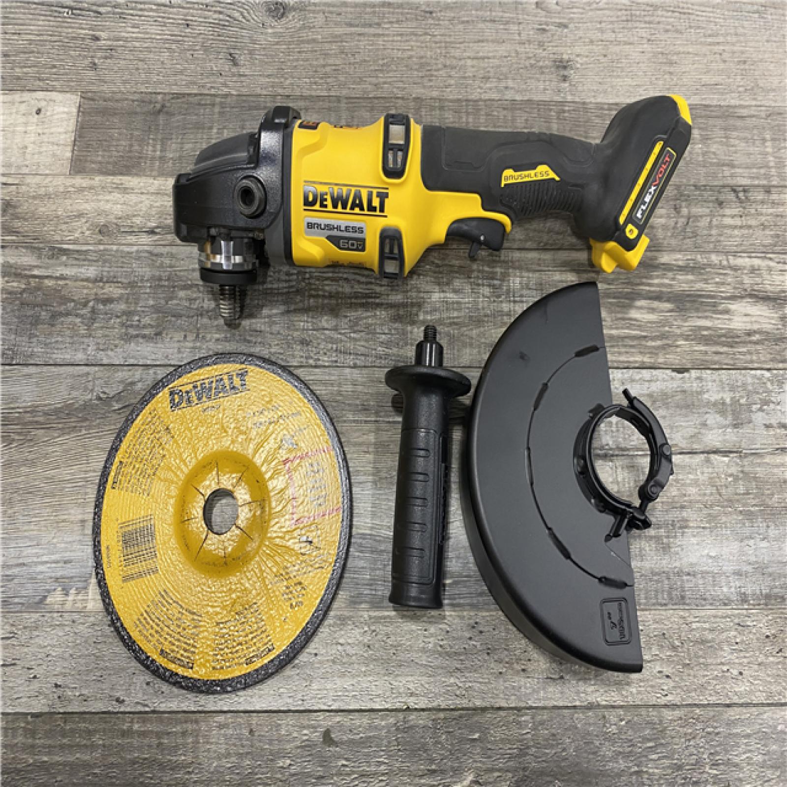 AS-IS DEWALT FLEXVOLT 60V Cordless 7 in. Angle Grinder (Tool-Only)