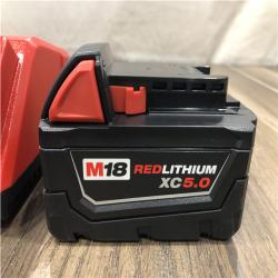 AS-IS Milwaukee 18-Volt Lithium-Ion XC Starter Kit with One 5.0Ah Battery and Charger