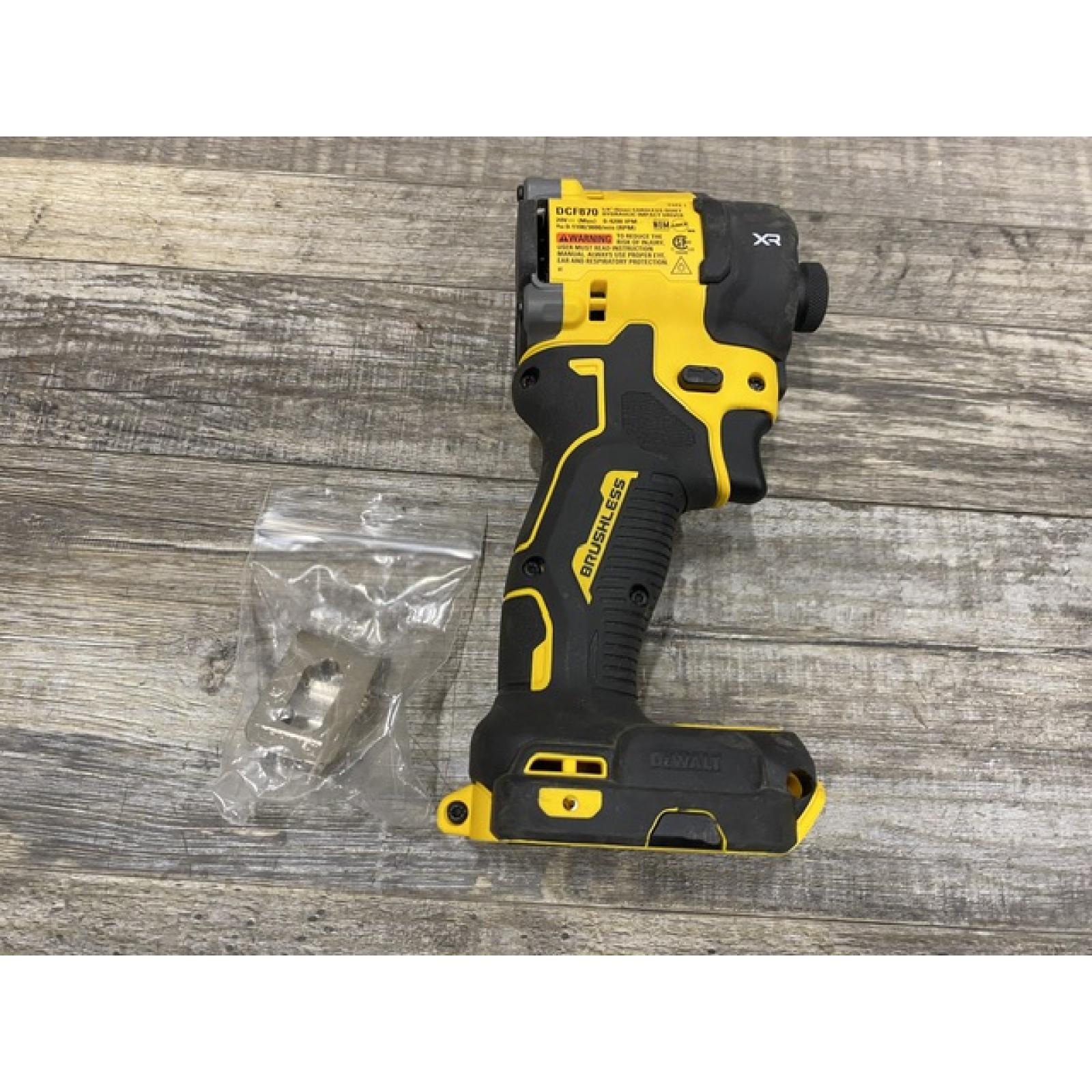 AS-IS DEWALT 20V XR Brushless Cordless 1/4 in. Quiet Hydraulic Impact Driver (Tool-Only)