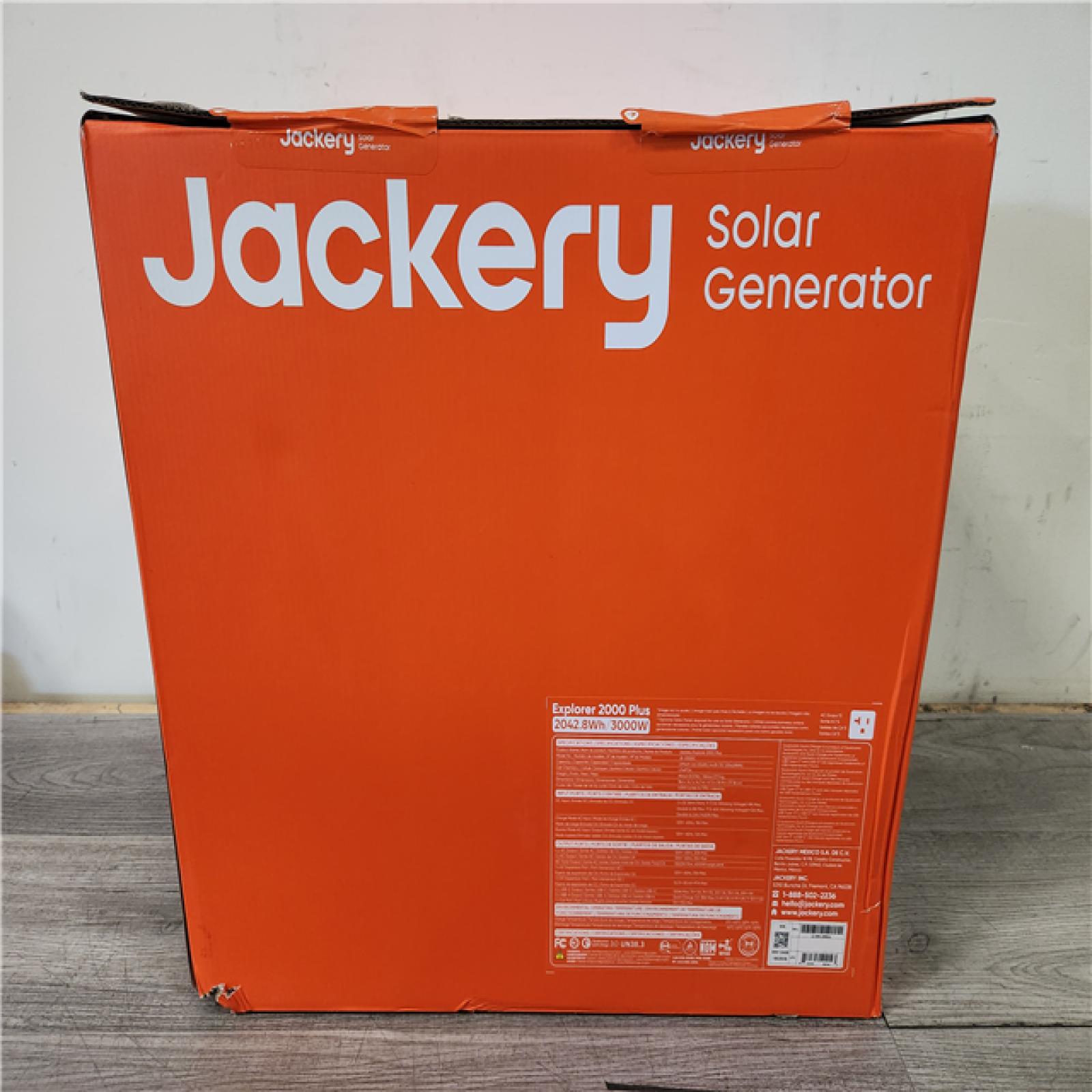 Phoenix Location NEW Jackery Solar Generator Explorer 2000 Plus 2042.8Wh/ 3000W Model No. Je-2000C (SEALED)
