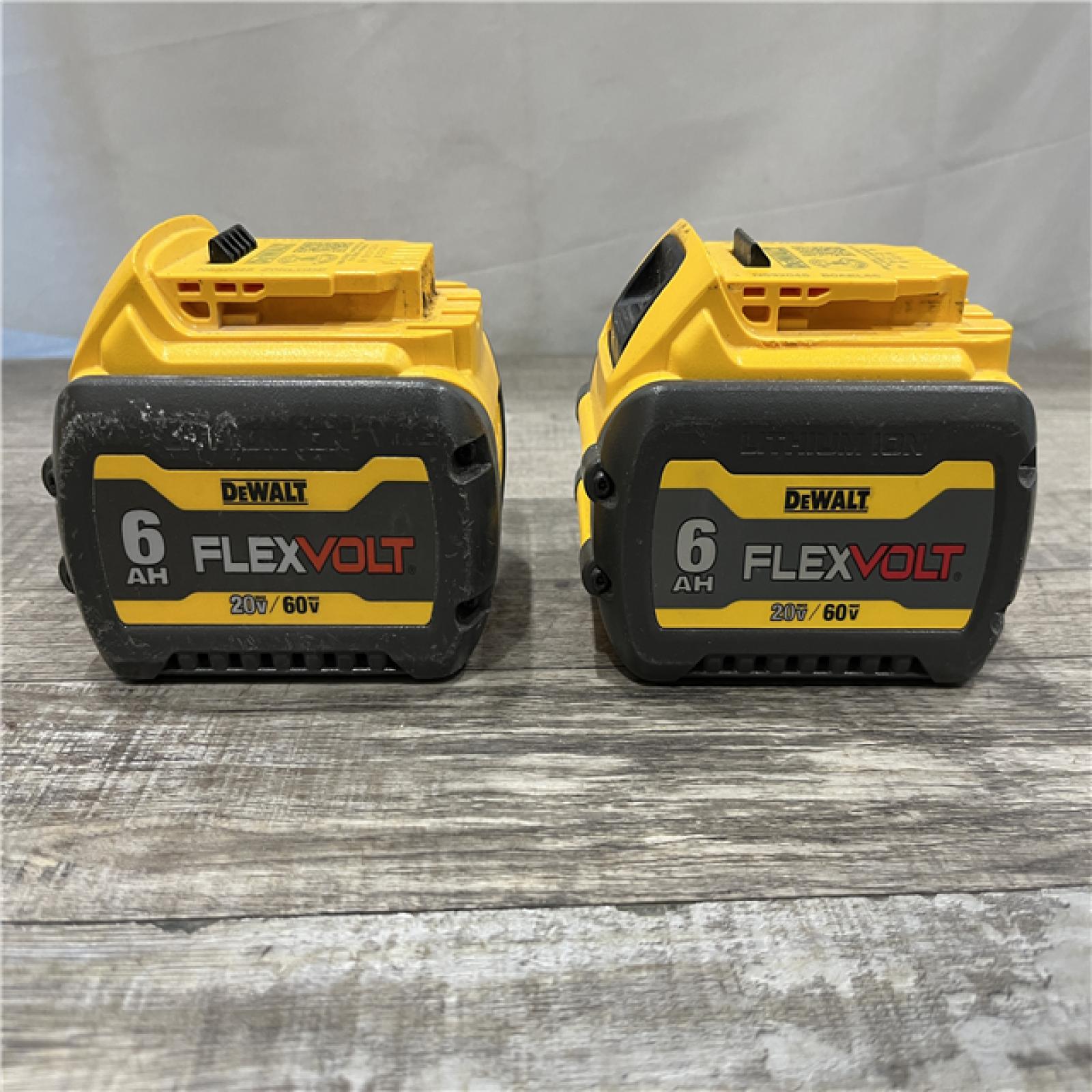 AS-IS DEWALT FLEXVOLT 20V/60V MAX Lithium-Ion 6.0Ah Battery Pack (2 Pack)