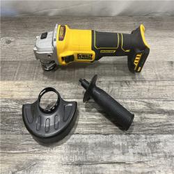 AS-IS DEWALT 20-Volt MAX Cordless Brushless 4-1/2 in. Angle Grinder with Slide Switch (Tool Only)