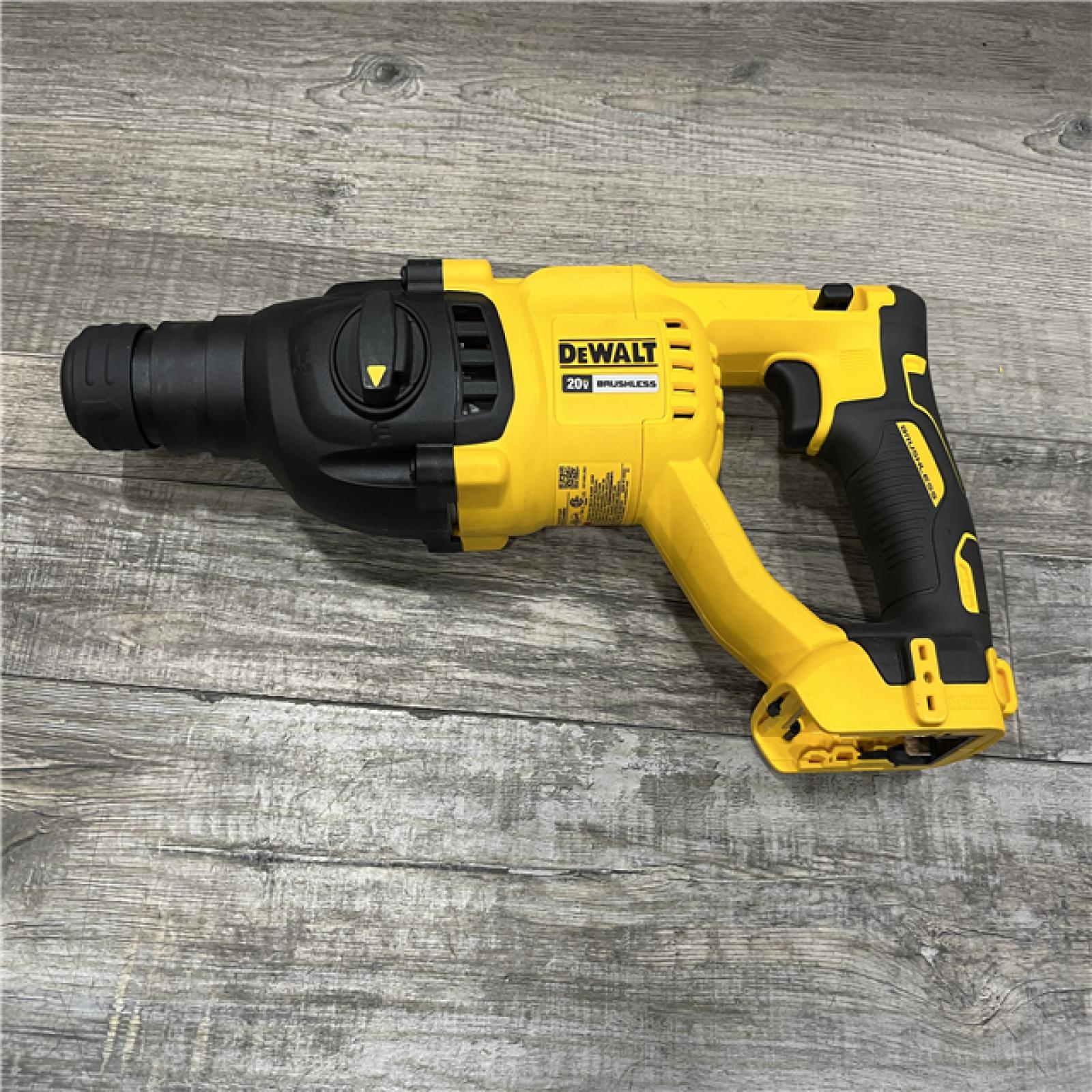 AS-IS DEWALT 20V MAX Cordless Brushless 1 in. SDS Plus D-Handle Concrete and Masonry Rotary Hammer (Tool Only)
