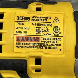 AS-IS DEWALT Atomic 20V Max Lithium-Ion Brushless Cordless Compact 1/4 in. Impact Driver Kit