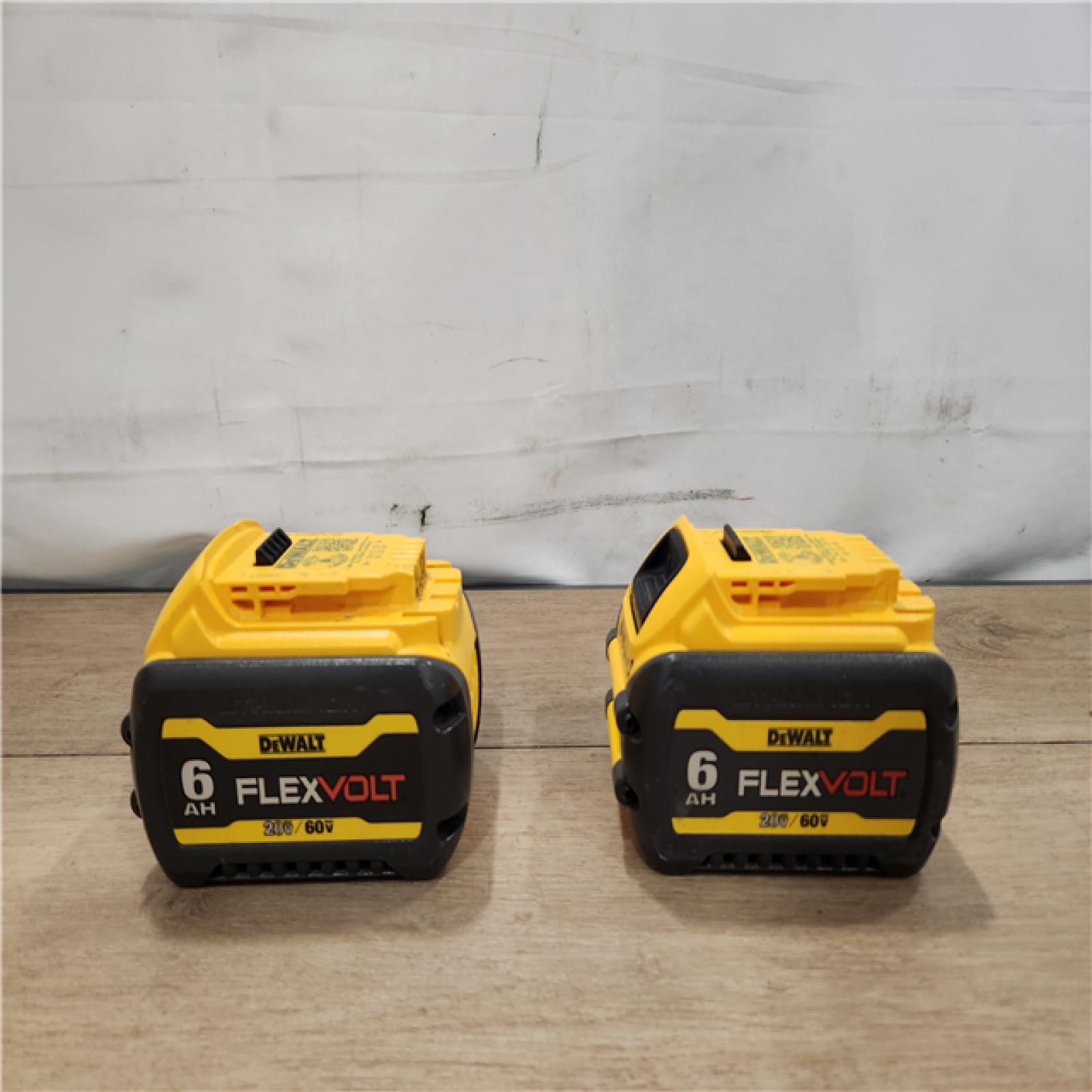 AS-IS- DEWALT FLEXVOLT 20V/60V MAX Lithium-Ion 6.0Ah Battery Pack (2 Pack)