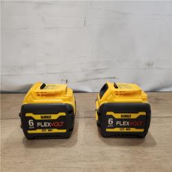 AS-IS- DEWALT FLEXVOLT 20V/60V MAX Lithium-Ion 6.0Ah Battery Pack (2 Pack)