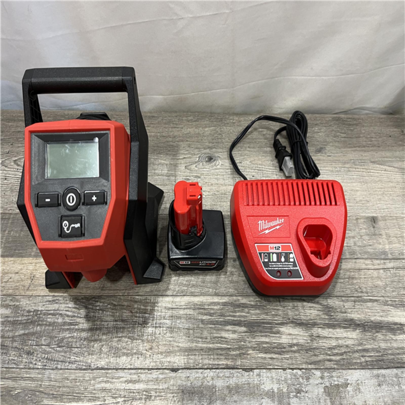 AS-IS Milwaukee 12-Volt Lithium-Ion Cordless Electric Portable Inflator Kit