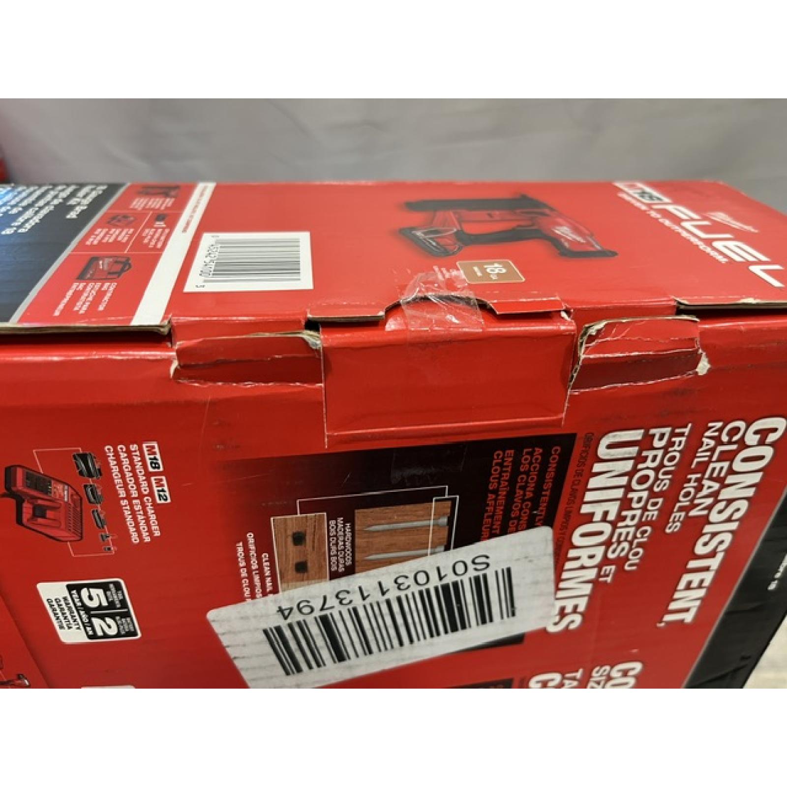 NEW - Milwaukee FUEL GEN II 18-Volt 18-Gauge Lithium-Ion Brushless Cordless Brad Nailer Kit