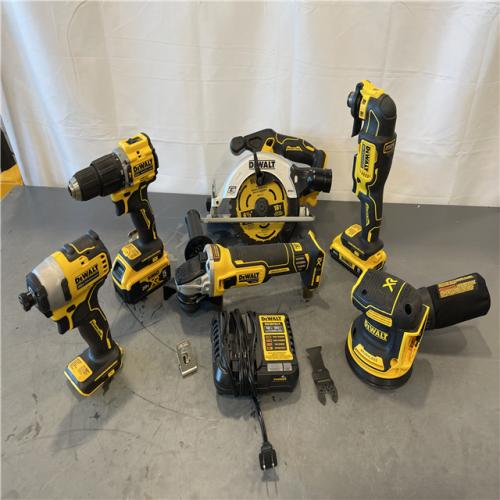 AS-IS - DEWALT 20-Volt MAX ToughSystem Lithium-Ion 6-Tool Cordless Combo Kit