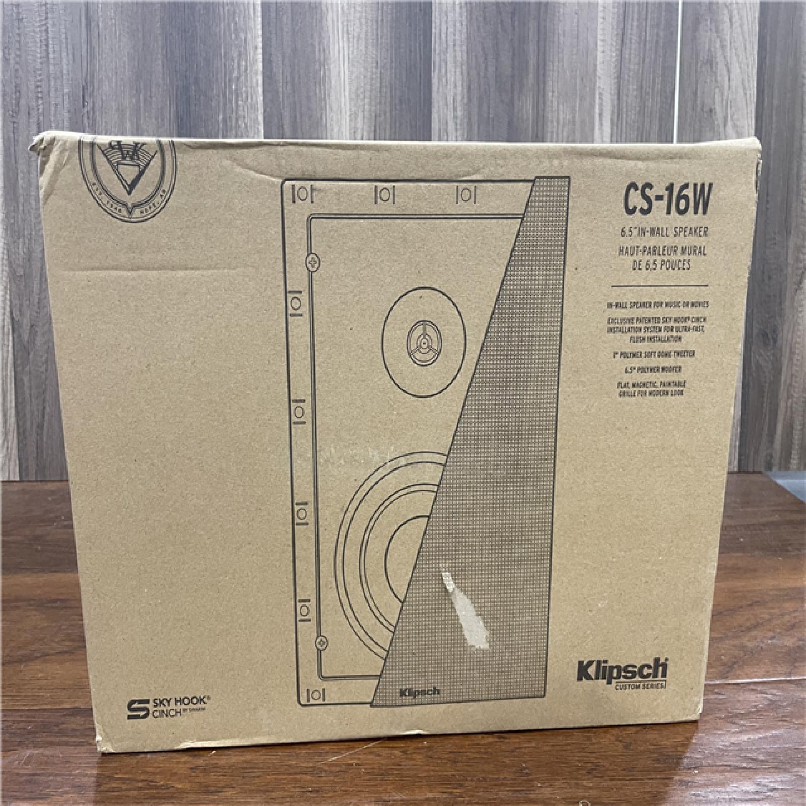 NEW !Klipsch CS-16W In Wall Speaker