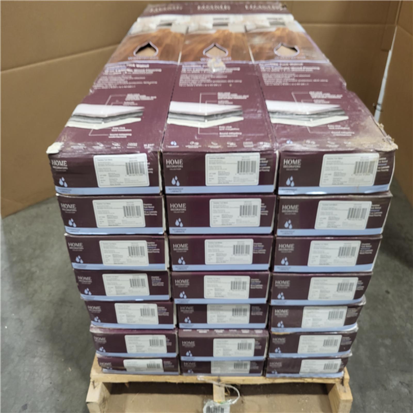 CALIFORNIA AS-IS LIKE NEW HOME DECORATORS COLLECTION CHAMBLEE TUCK WALNUT 12MM LAMINATE WOOD FLOORING