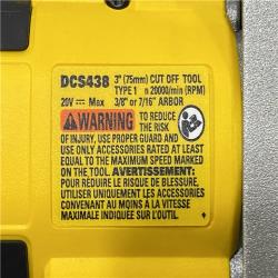 AS-IS DEWALT 20V XR Cordless 3 in. Cut-Off Tool (Tool Only)