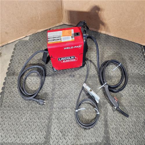HOUSTON LOCATION - AS-IS Lincoln Electric WELD-PAK 90i MIG and Flux-Cored Wire Feeder Welder with Gas Regulator