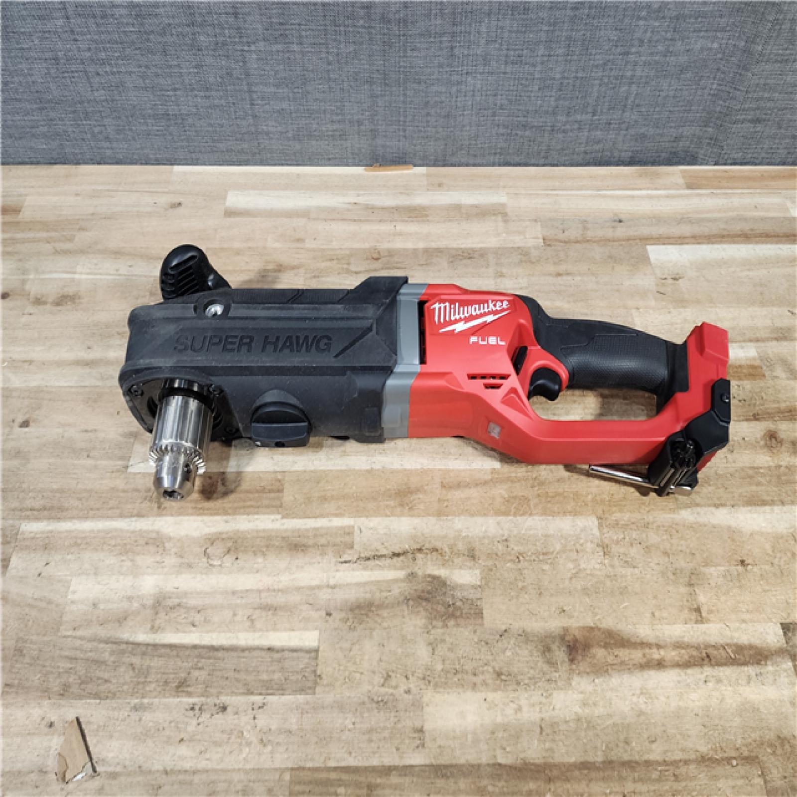 HOUSTON LOCATION - AS - IS Milwaukee FUEL 18V Lithium-Ion Brushless Cordless GEN 2 SUPER HAWG 1/2 in. Right Angle Drill (Tool-Only)