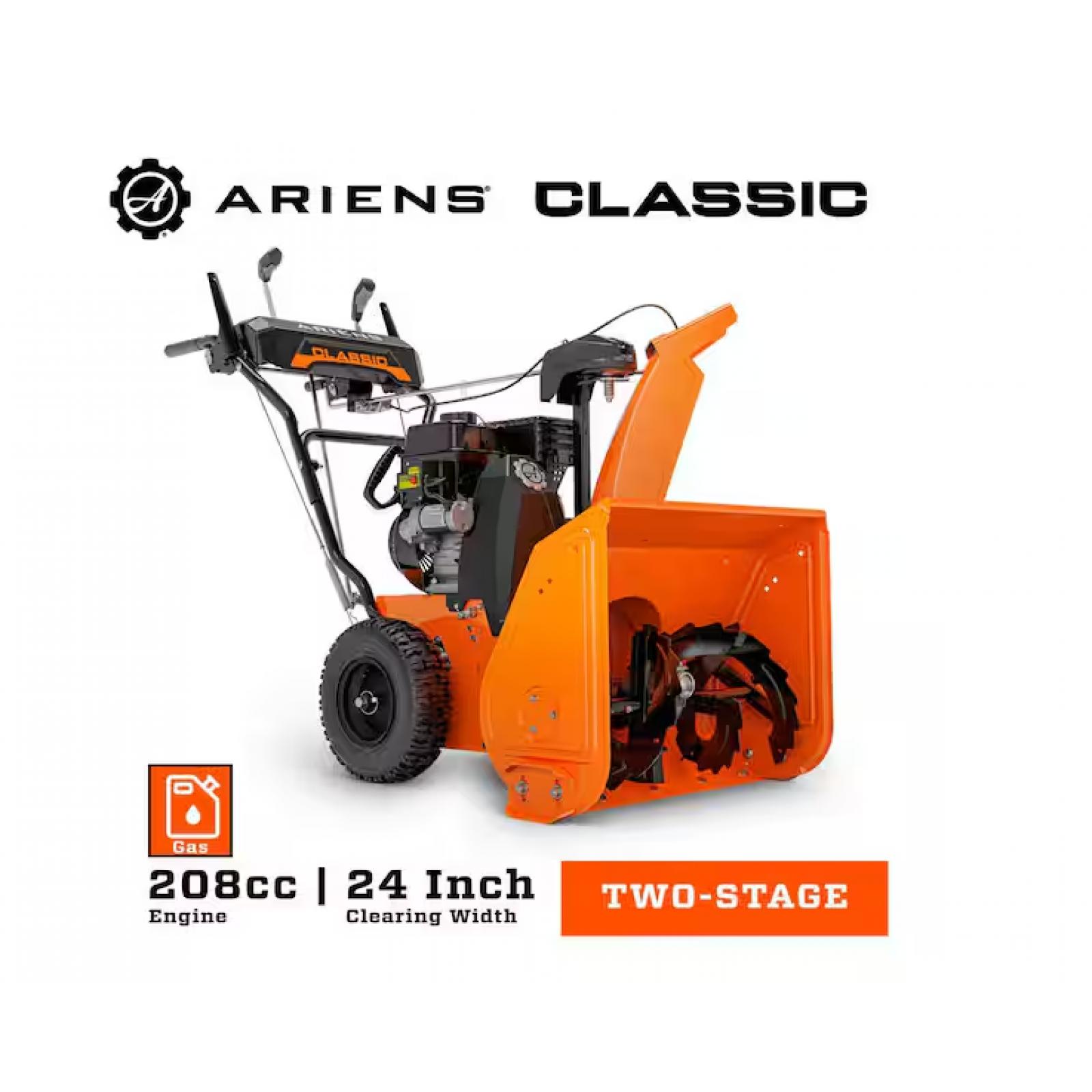 DALLAS LOCATION - Ariens Classic 24 in. 2-Stage Electric Start Gas Snow Blower