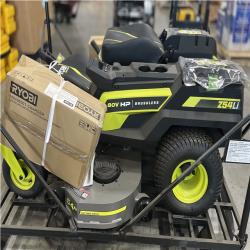 DALLAS LOCATION- AS-IS RYOBI 80V HP 54 ELECTRIC ZERO TURN RIDING MOWER