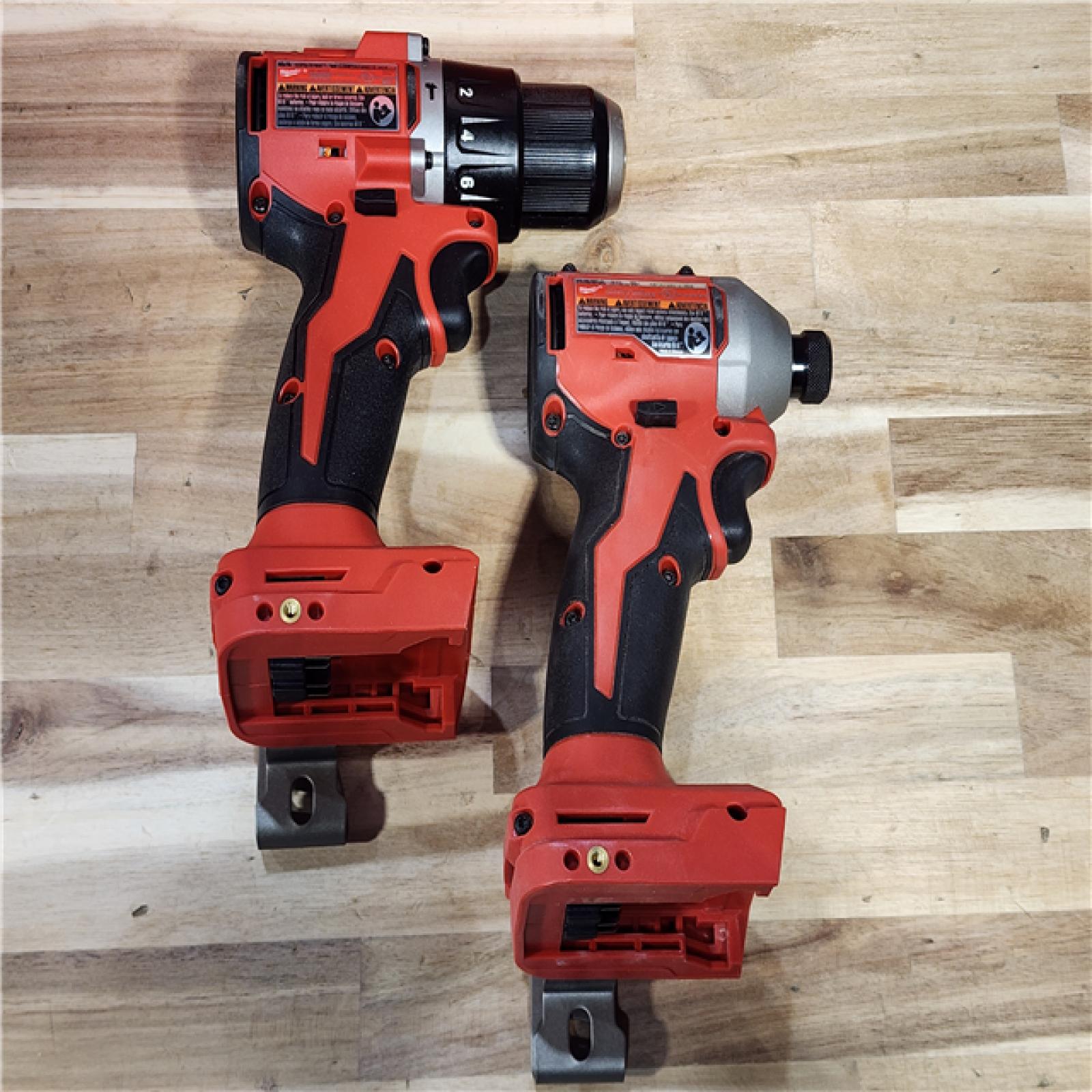 HOUSTON LOCATION - AS-IS Milwaukee 18-Volt Lithium-Ion Brushless Cordless Compact Hammer Drill/Impact Combo Kit