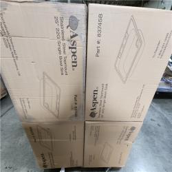 Phoenix Location NEW Aspen Stainless Steel Top mount 25 22G Single Bowl Sink Pallet (16 Sinks) (SEALED)