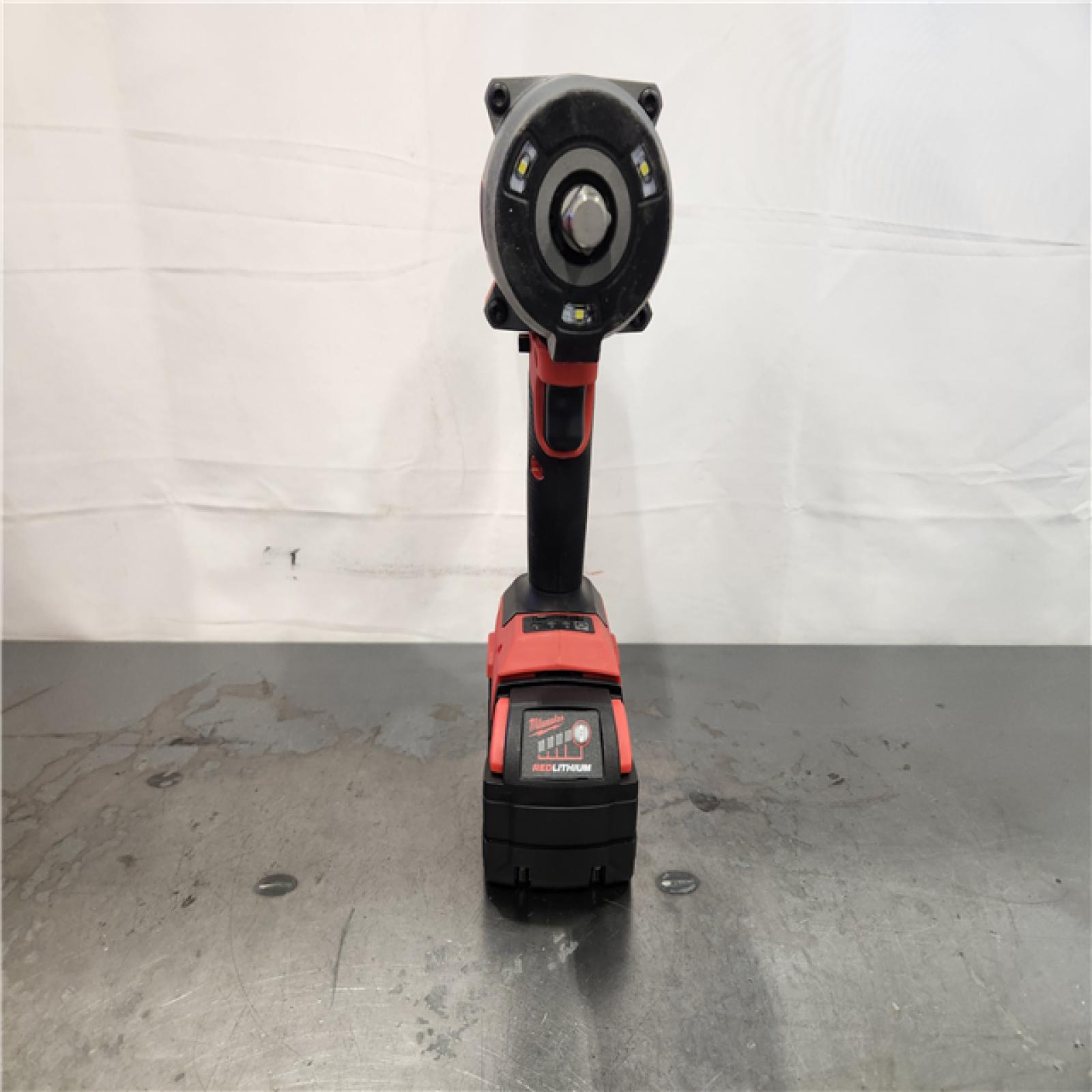 AS-IS- Milwaukee FUEL 18V Lithium-Ion Brushless Cordless 1/2 in. Impact Wrench w/Friction Ring Kit