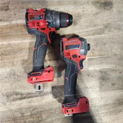 HOUSTON LOCATION - AS-IS Milwaukee FUEL 18V Lithium-Ion Brushless Cordless Hammer Drill and Impact Driver Combo Kit