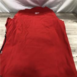 AS-IS Milwaukee Men's X-Large M12 12V Lithium-Ion Cordless TOUGHSHELL Red Heated Jacket Kit