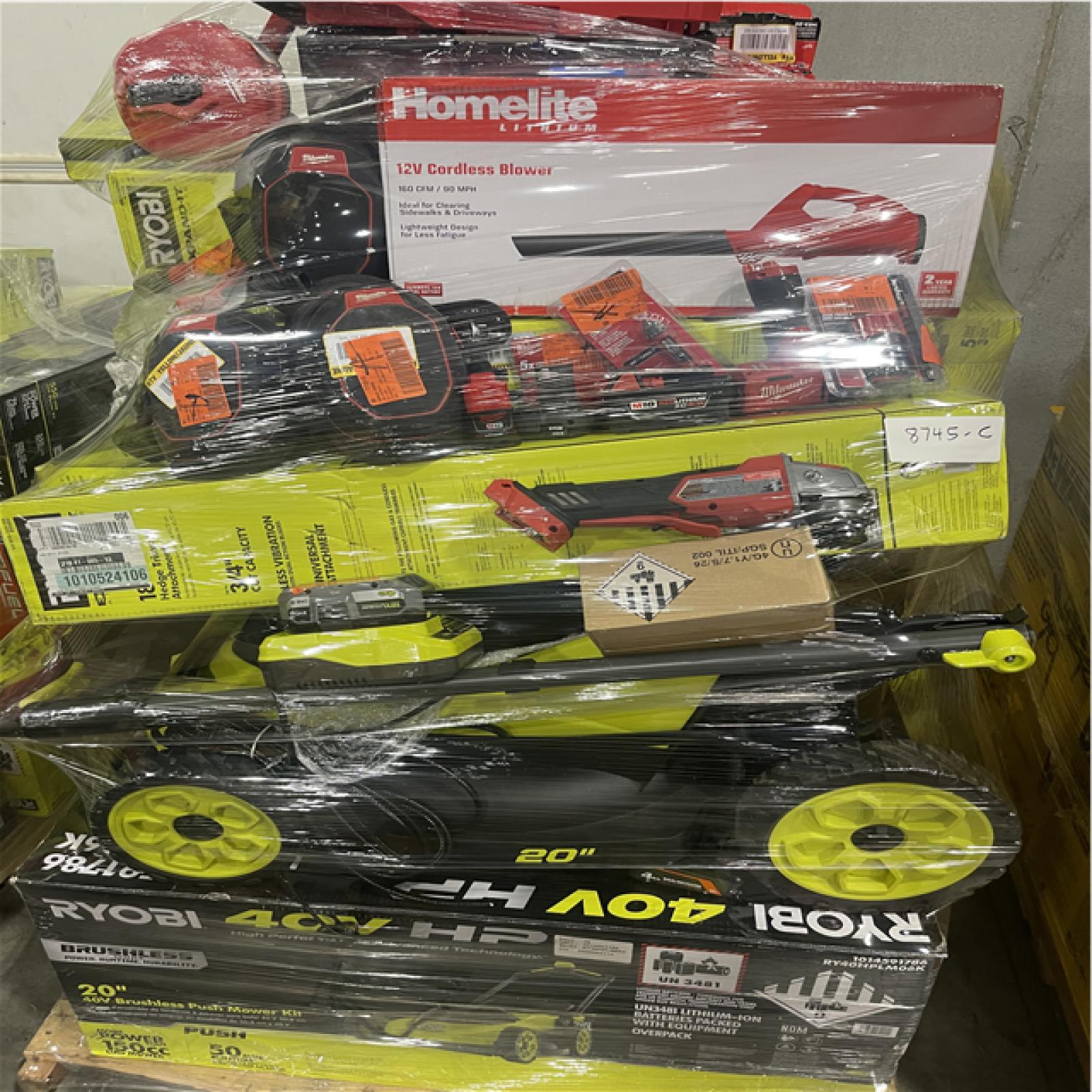 Atlanta Location As-Is Power Tools Partial Truckload (8 Pallets) 8745-C