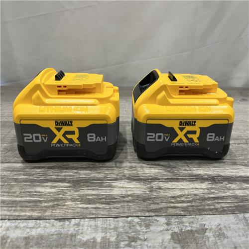 AS-IS DEWALT 20V MAX XR Lithium-Ion 8.0 Ah Battery Pack (2-Pack)