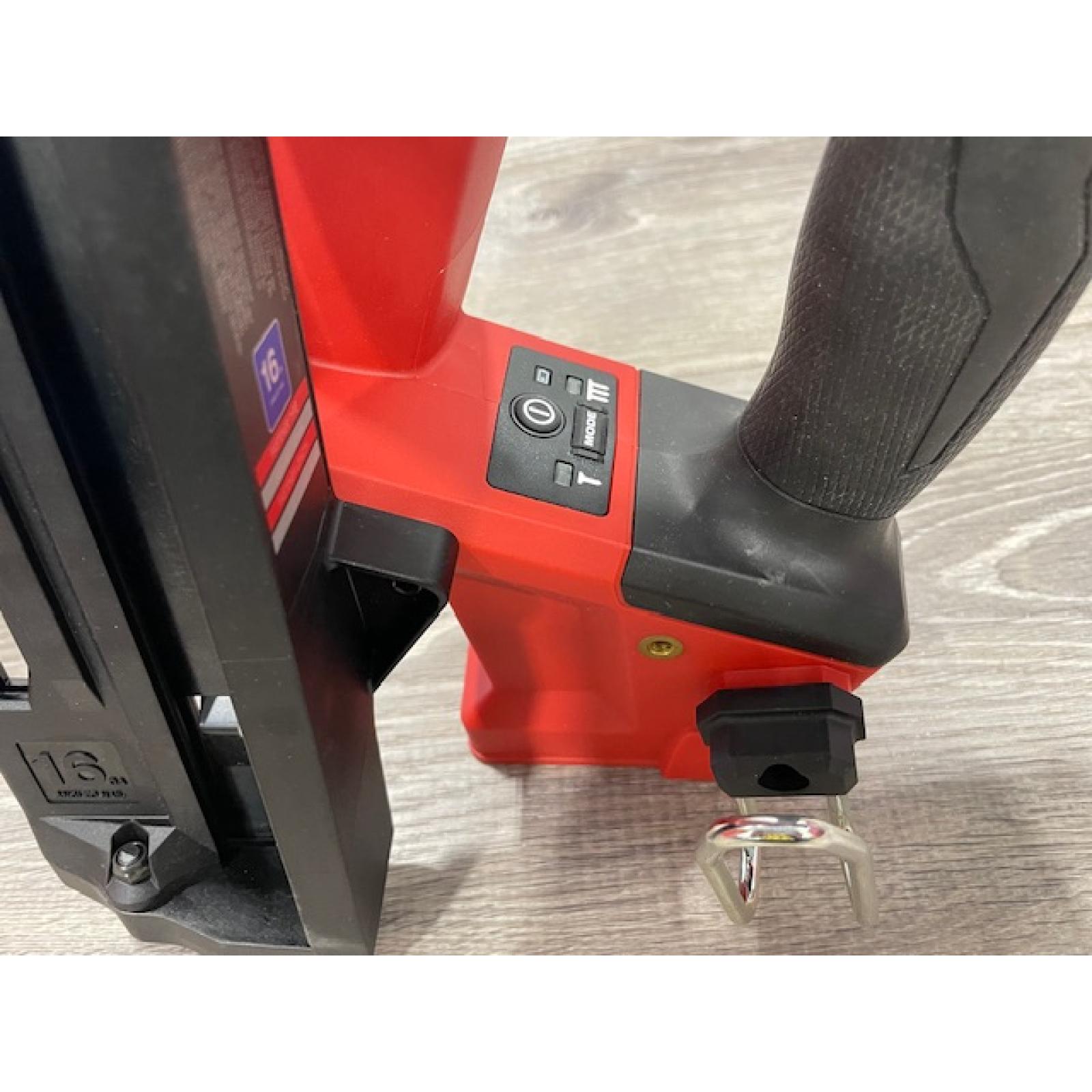 AS-IS Milwaukee FUEL 18-Volt Lithium-Ion Brushless Cordless Gen II 16-Gauge Angled Finish Nailer (Tool-Only)