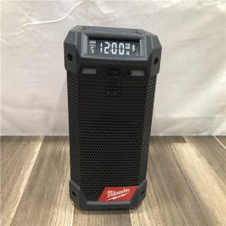 AS-IS Milwaukee 12-Volt Lithium-Ion Cordless Bluetooth/AM/FM Jobsite Radio with Charger