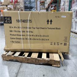 DALLAS LOCATION- AS-IS 52IN. W x 20IN. 6 DRAWER TOP TOOL CHEST