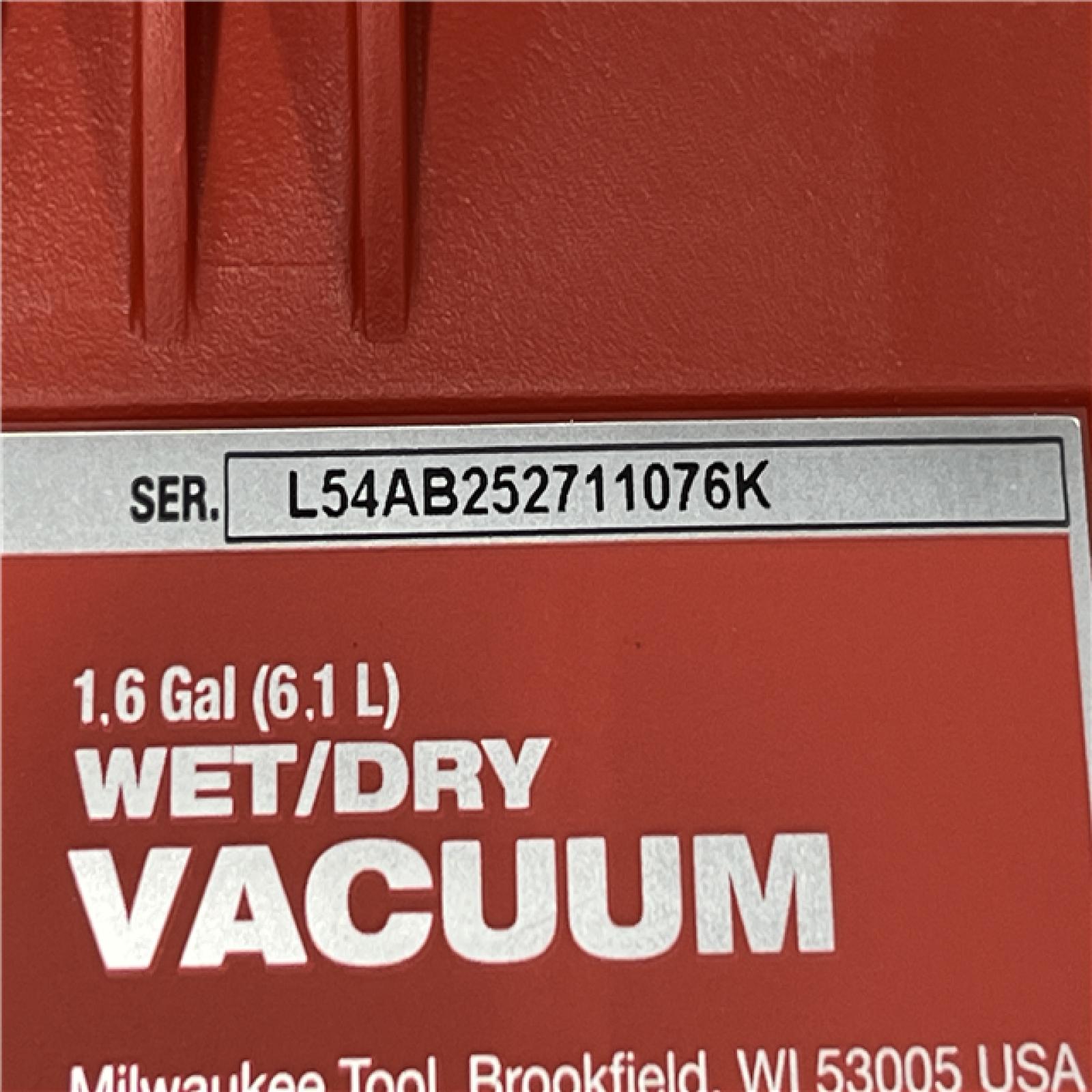 AS-IS Milwaukee FUEL 12-Volt Lithium-Ion Cordless 1.6 Gal. Wet/Dry Vacuum (Vacuum-Only)