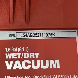 AS-IS Milwaukee FUEL 12-Volt Lithium-Ion Cordless 1.6 Gal. Wet/Dry Vacuum (Vacuum-Only)
