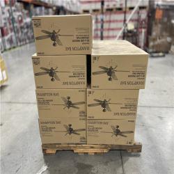 DALLAS LOCATION- Rockport 52 in. Oil-Rubbed Bronze Cherry/Walnut Blades LED Ceiling Fan PALLET-(20 UNITS)